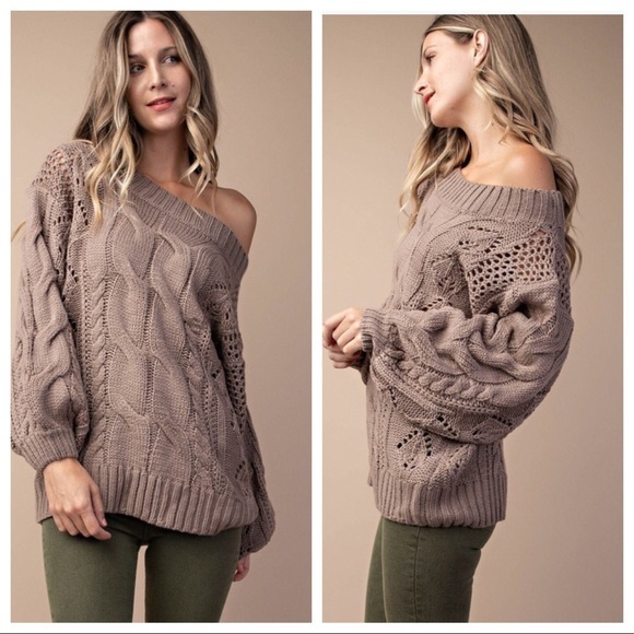 HUDSON -Loose Cable Knit Sweater - Picture 6 of 8
